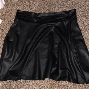 Black leather skirt never worn